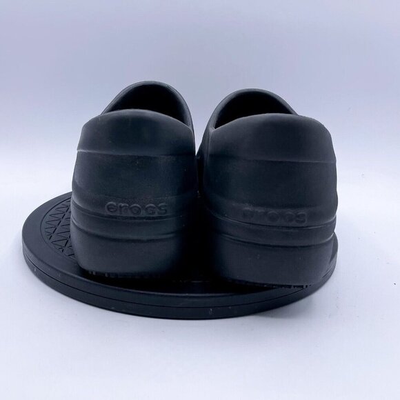 Crocs Shoes Womens 11 Neria Pro II Clogs Black Comfort Closed Toe Rubber - Picture 3 of 9